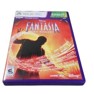 2014 Disney Fantasia Music Evolved XBOX 360 Kinect Game Harmonix